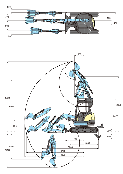 U-17-3α作業範囲