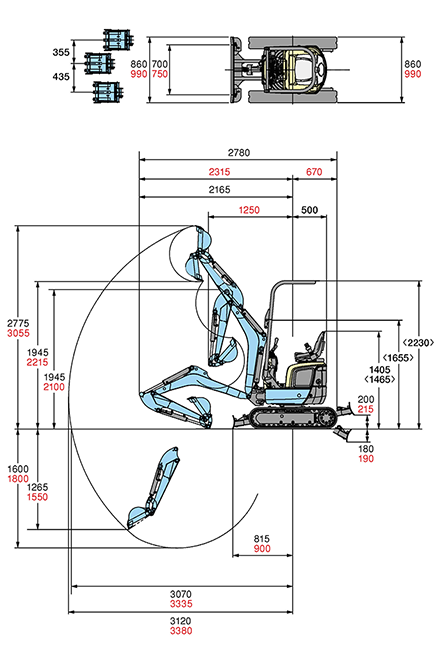 U-008-5／U-10-5 作業範囲