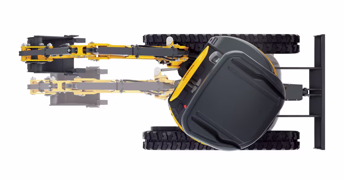 後方を気にせず旋回