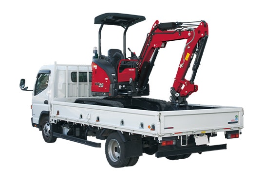 輸送性・作業性を重視したコンパクトボディ