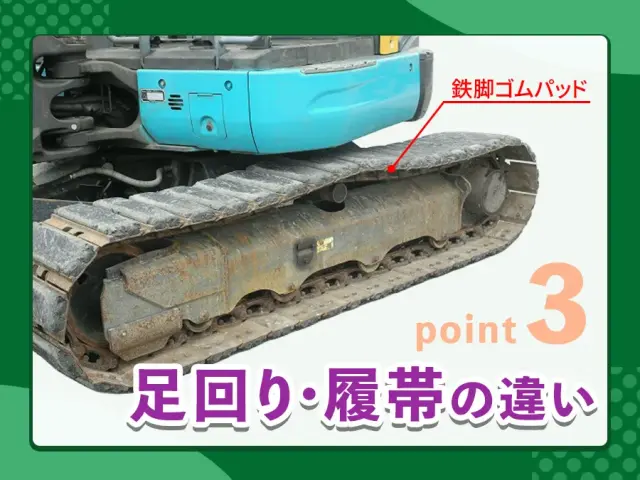 ユンボの仕様選びで失敗しない！ 3つの比較ポイント
